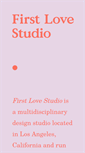 Mobile Screenshot of firstlovestudio.com